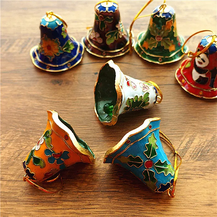 10 шт КИТАЙСКИЙ ручной работы бубенцы из перегородчатой эмали рождественские украшения