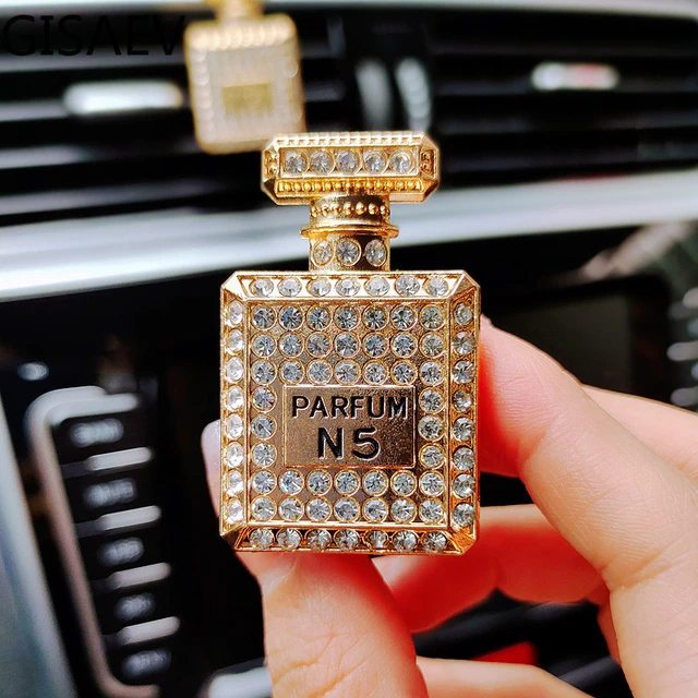 Car Air Freshener Water Drill Perfume Bottle Interior Accessories