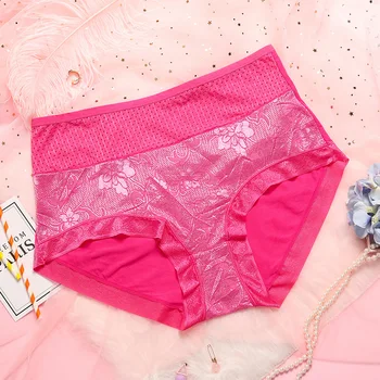 

High Waist Lingerie Female Briefs Panty High Elastic Comfort ropa interior femenina Panties for Woman Underwear solid color