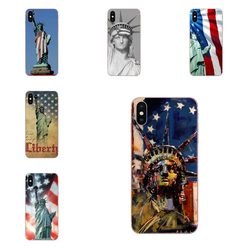 Flag With Statue Of Liberty For Huawei Honor 5C 5X 6A 6X 7 7A 7X 8 8A 8S 8X 9 10 30 Lite Pro Y6 II Y7 Y9 Prime 2019 | Мобильные
