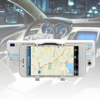 

Car MP3 Vehicle Music Player Automobile FM Transmitter Support 2.0 Wireless Hands-free Calls AUX Audio Input