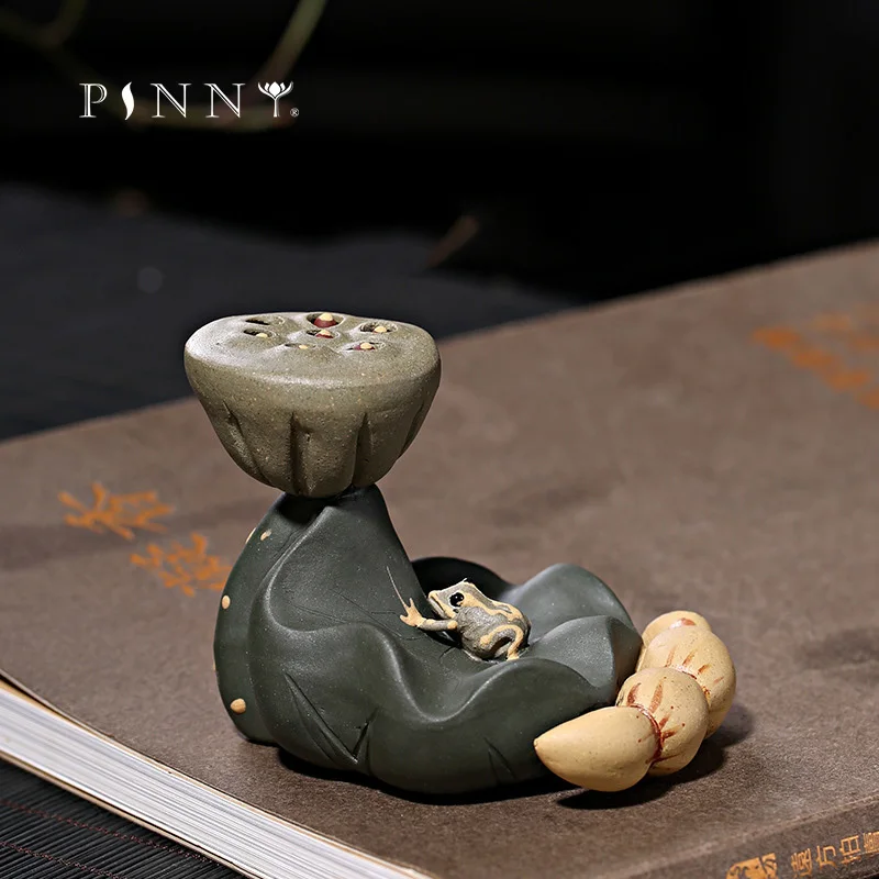 Держатель для чайника PINNY из фиолетовой глины с лотосом керамические украшения