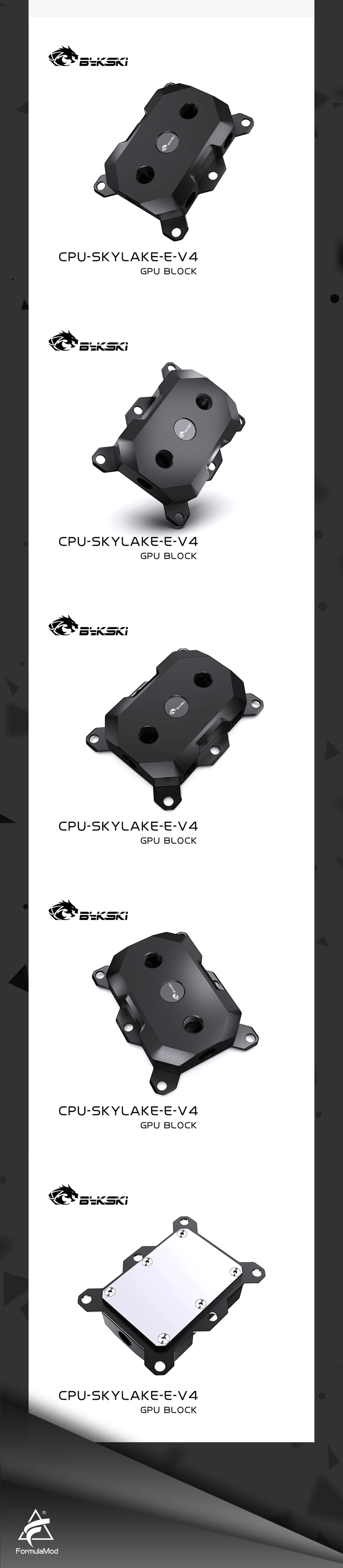 Bykski CPU Water Block For INTEL LGA3647 , Black POM Version , Water Cooling Cooler Radiator CPU-SKYLAKE-E-V4  