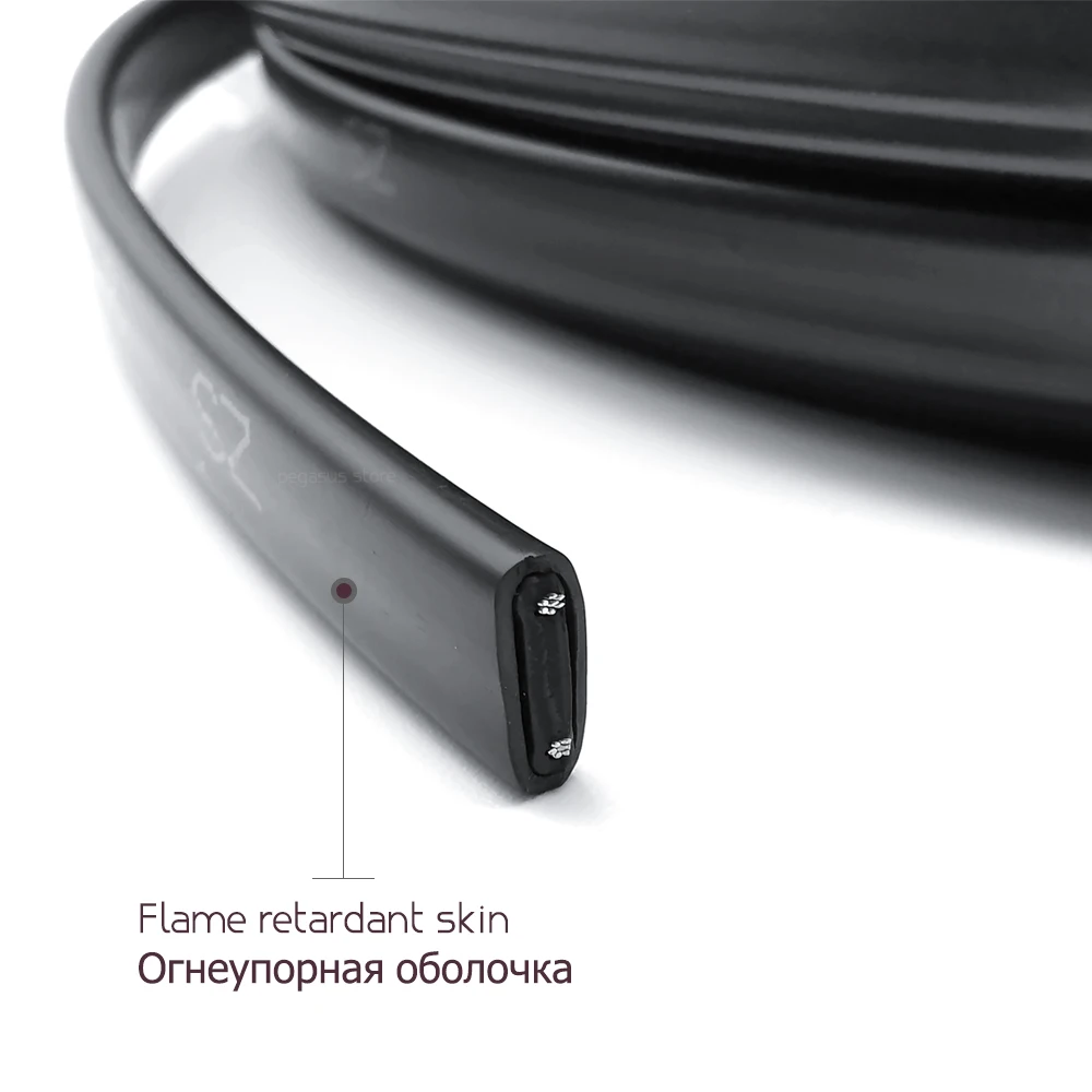  30m 220V Flame retardant type heating cable W=8mm Self regulat temperature Water pipe protection Ro