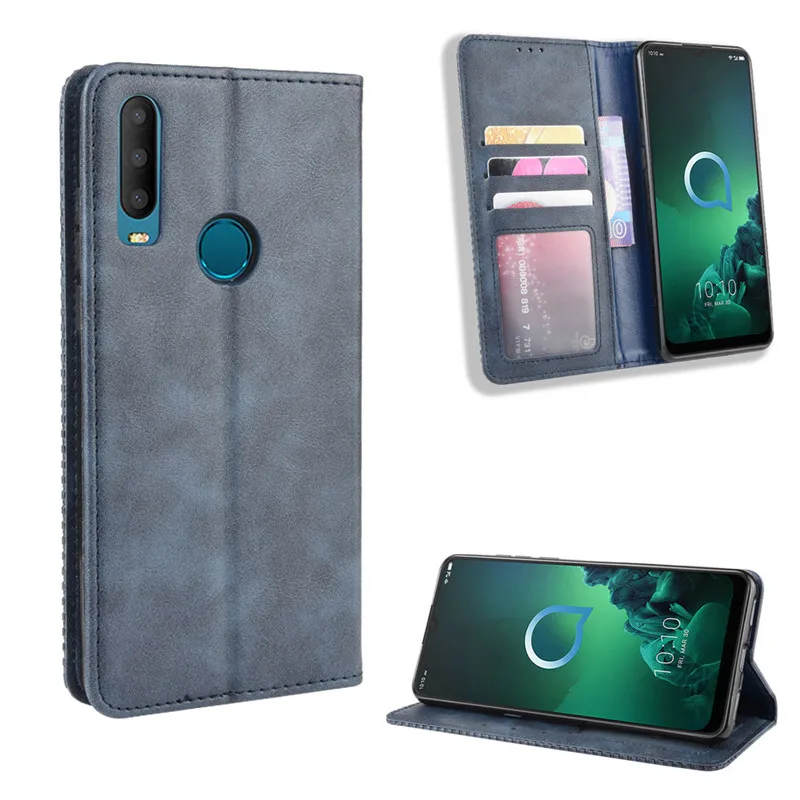 Чехол-Кошелек для alcatel 3X2019 5048U 5048Y, кожаный чехол-книжка в винтажном стиле для телефона alcatel 3x() с фоторамкой