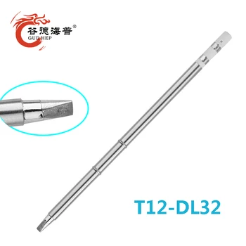 Gudhep T12 Soldering Tips T15-DL32 Tip Chisel 3.2 x 10mm for FM-2021/FM-2027/FM-203/FM-204/FM-205/FM-206/FX-951 droid fm