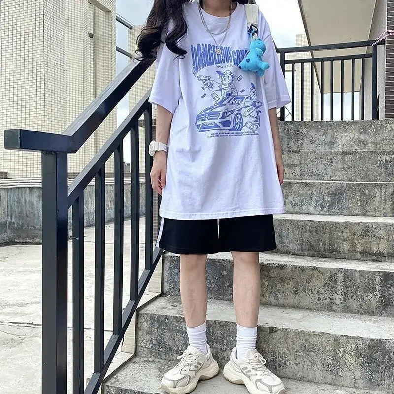 Tops harajuku vintage gothic graphic punk clothes shirt top clothing Women's t-shirts korean cotton Black Oversize dropshipping