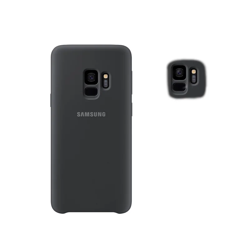 Оригинальный чехол для Samsung S9 Plus жидкий силиконовый мобильного телефона