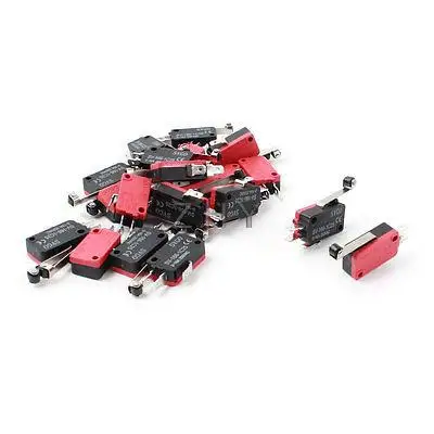 

20 Pcs Mini Micro Limit Switch Long Hinge Roller Lever Arm SPDT Snap Action LOT