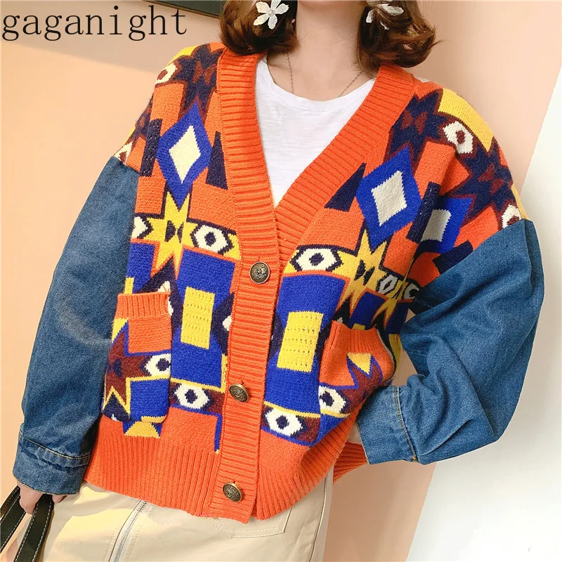 Gaganight Fashion Patchwork Indie Folk 