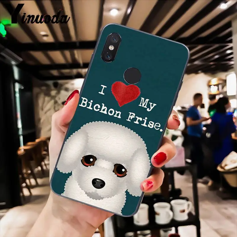 A16 Yinuoda милый черный чехол для телефона с Мопсом I Love My Dog для Xiao mi Redm4X 6A Red mi Go Red mi 5 5Plus Note4 Note5 7 mi A1 A2Lite - Цвет: A16