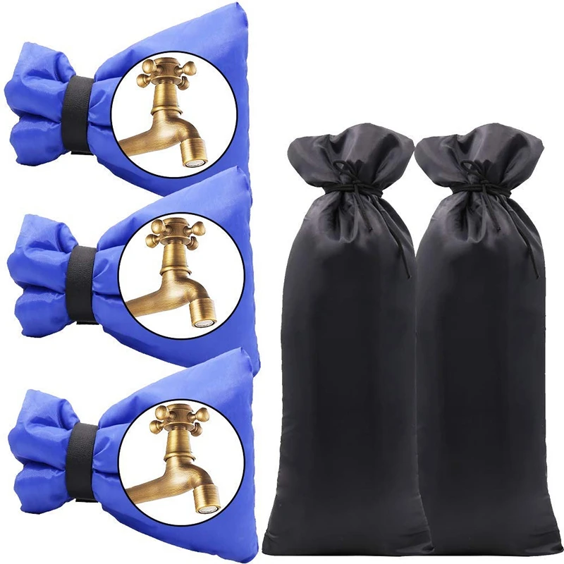 

5 Pcs Outdoor Faucet Covers for Winter Garden Faucet Insulation Freeze Protection Cover