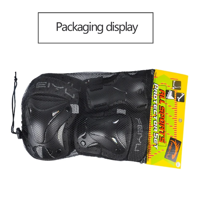 6Pcs/set Protective Gear Set Skating Helmet Knee Pads Elbow Pad Wrist Hand Protector for Kids Adult Cycling Roller Rock Climbing 6