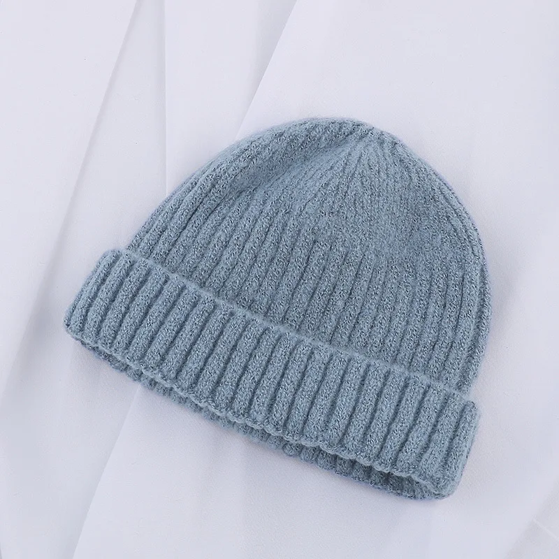 Chapeaux tricotés pour femmes et hommes, bonnet d'hiver rétro sans bords,  Baggy, casquette Melon, manchette Docker, bonnet de pêcheur pour hommes, ✓  Meilleur prix au Maroc et ailleurs