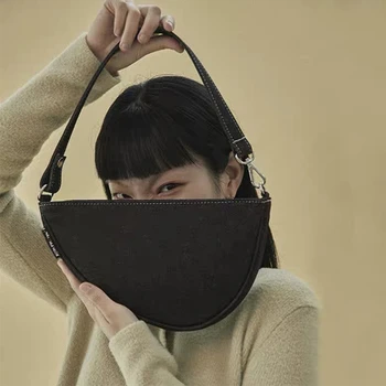 

New 2019 bag female irregular cowboy underarm bag casual joker shoulder crossbody tide women's bag