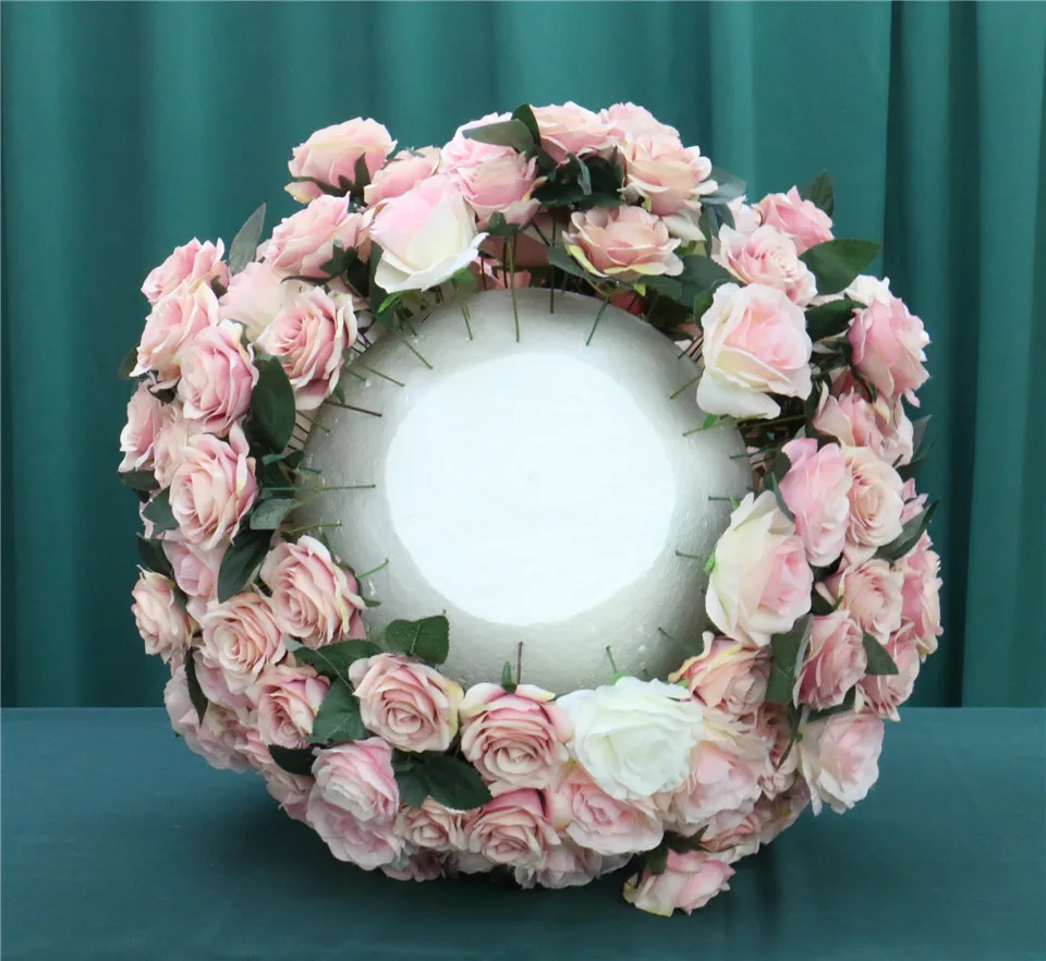 Домашнее 60 см розовое бальное свадебное украшение Арка дорога ведущий искусственный цветок домашний отель стол цветок событие праздничный Декор