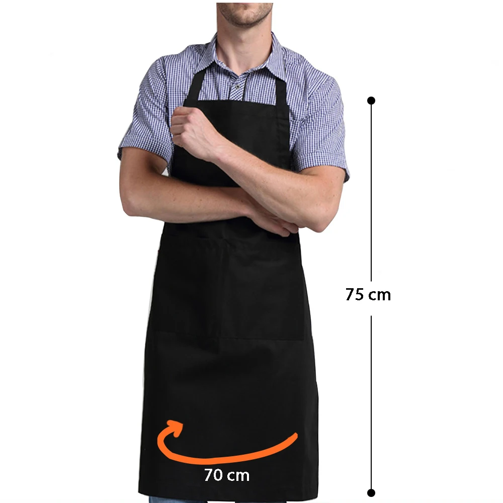 GEEKHOM Kitchen Aprons For Women Men Home Cleaning Black Sleeveless Cooking Apron Chef Waiter BBQ Cook Clean APron