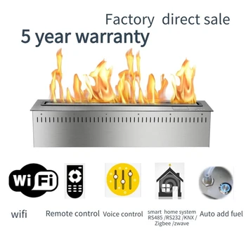 

31 inch 800 mmL real fire indoor intelligent smart bio ethanol kamin fireplace