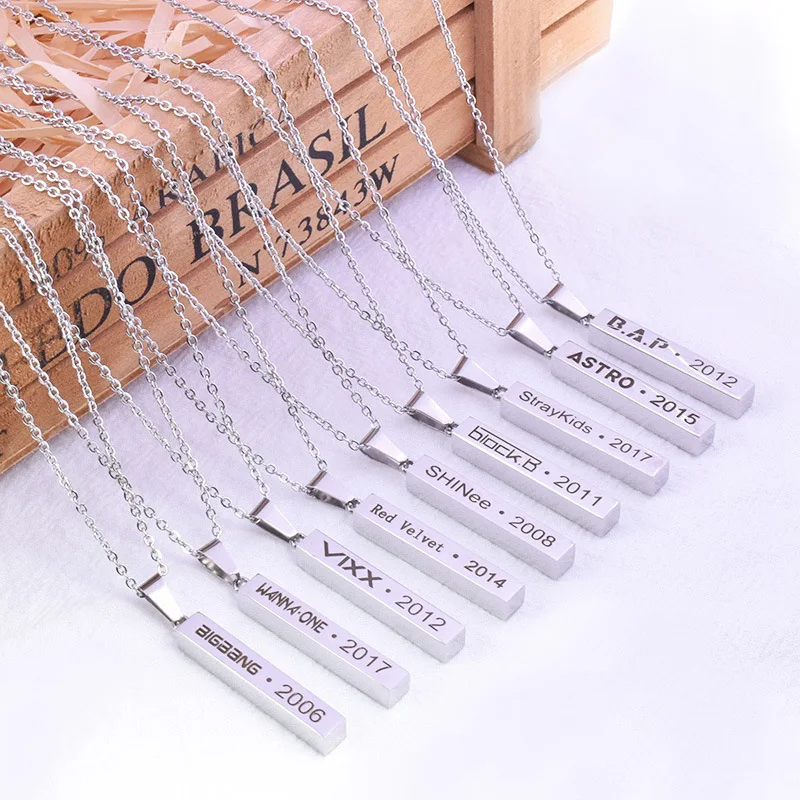 

Straykids Combination VIXX Combination Wanna ONE Combination Necklace Celebrity Style Men And Women Couples Necklace Gift