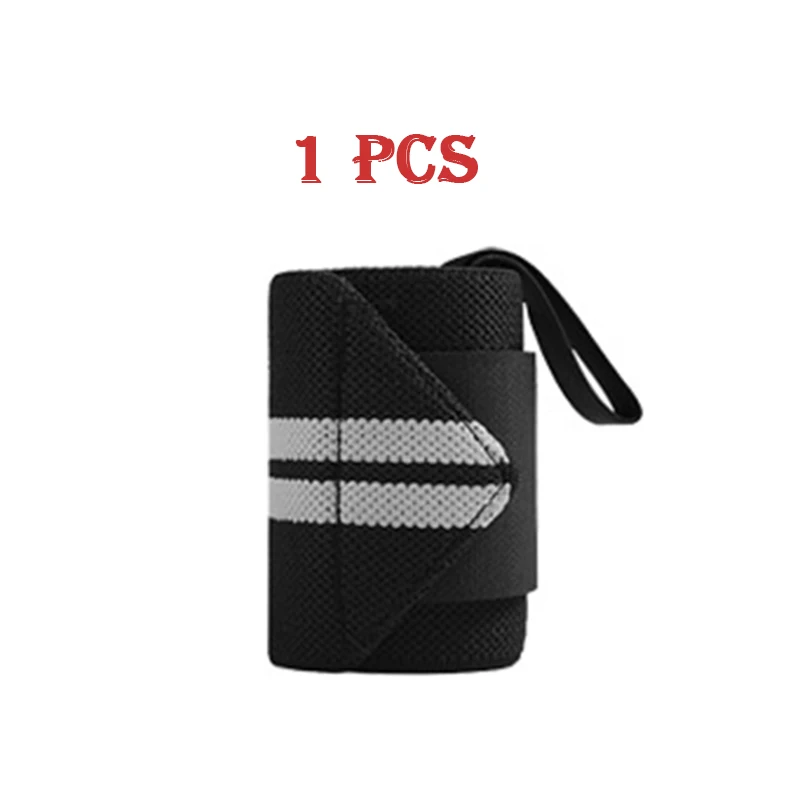 1 PCS GREY Регулируемый браслет эластичный дышащий наручные обертывания бинтов Тяжелая атлетика Powerlifting поддержка запястья фитнес тренажерный зал спортивные ремешки - Цвет: 1 PCS GREY