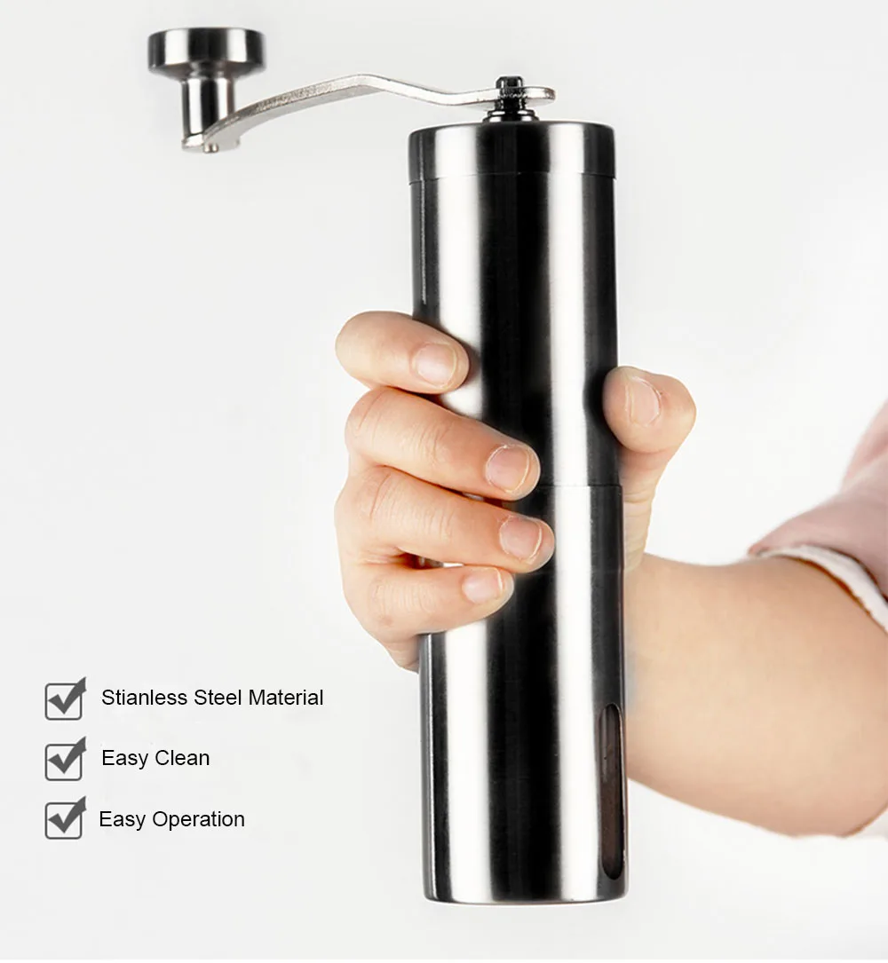 H54aa39672c1d4fffb2321d2922ca2f15Q iCafilas Manual Ceramic Coffee Grinder Stainless Steel Adjustable Coffee Bean Mill Electric Beater Clean Kitchen Tools