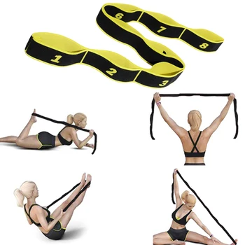 

Yoga Stretch Strap Elastic Yoga Belt Fitness Exercise Gym Pilates Resistance Belt Waist Leg Body Building
