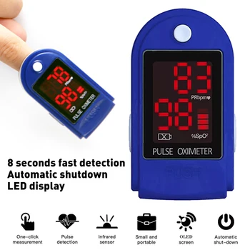 

Fingertip Pulse PR Monitor Heart Rate Pulse Meter Health SpO2 Oximeter Blue Digital Pulse Oximeter Medical Oximeter