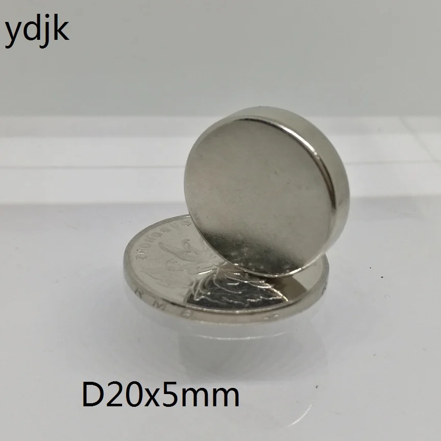 2 5 10 20 шт./лот N38 неодимовый магнит 20*5 мм диск сильный магнит 20x5 мм NdFeB магнит 20 мм x 5 мм