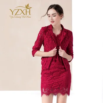 

2020 Season Lace Dress Embroidery Hollow Out Slim Fit Bag Hip Skirt Big Code Small Women's Wear
