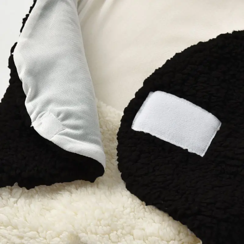 Детское осенне-зимнее плюшевое пеленание ребенка мультфильм обнимает одеяло для сна мешок G99C