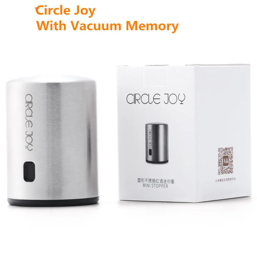 2019 Xiaomi Mijia Circle Joy умная пробка для вина с вакуумной памятью из нержавеющей стали Пробка для бутылки вина Мини Красные винные пробки