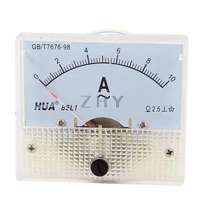 

85L1 AC 0-10A Fine Tuning Dial Panel Ampere Meter Amperemeter