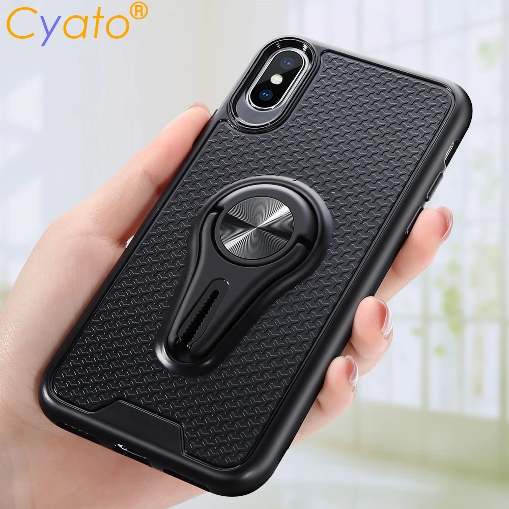 

CYATO Magnetic Phone Holder Case For Samsung Galaxy J2 J4 J5 J6 J7 Prime Ring Holder Case For Samsung J4 J6 J8 2018 Capinhas