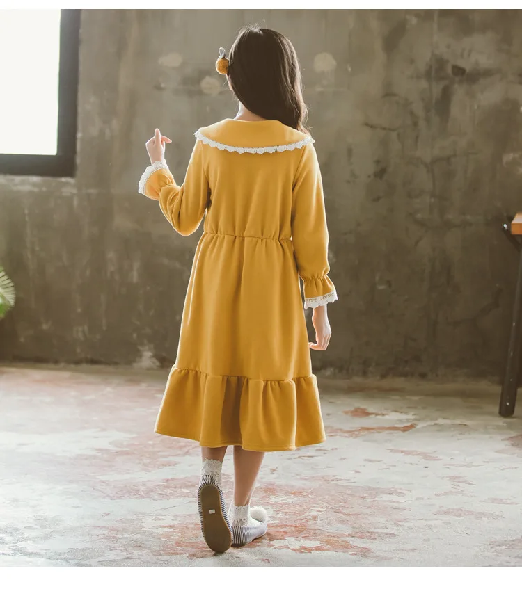 Velvet Christmas Clothes Kids Dresses For Girl Big Girls Dresses Winter 2019 Mother And Daughter Clothing Teenage Girls Dress (16)