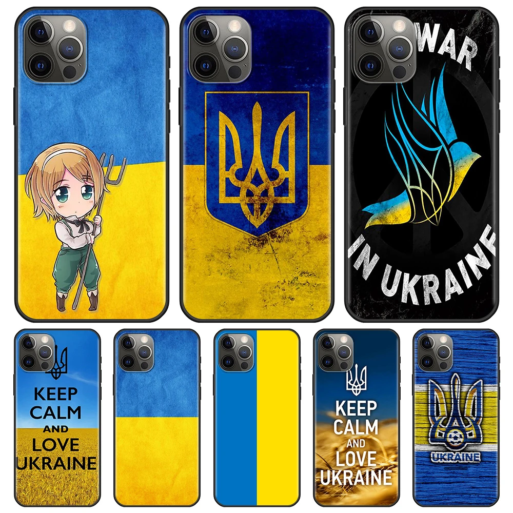 Ukraine Case For iPhone 11 7 12 13 Pro Max XR X 7 Plus 6 12Mini XS Max 13Mini 5 6 8 Casing Silicone Phone Cover case for iphone 13 pro max