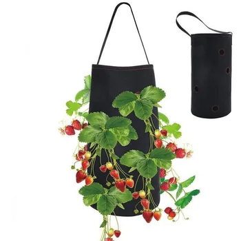 

Garden Plant Grow Bag Vegetable Hanging Flower Pot Planter for Strawberry Tomato Chili Pepper Growing Home Garden