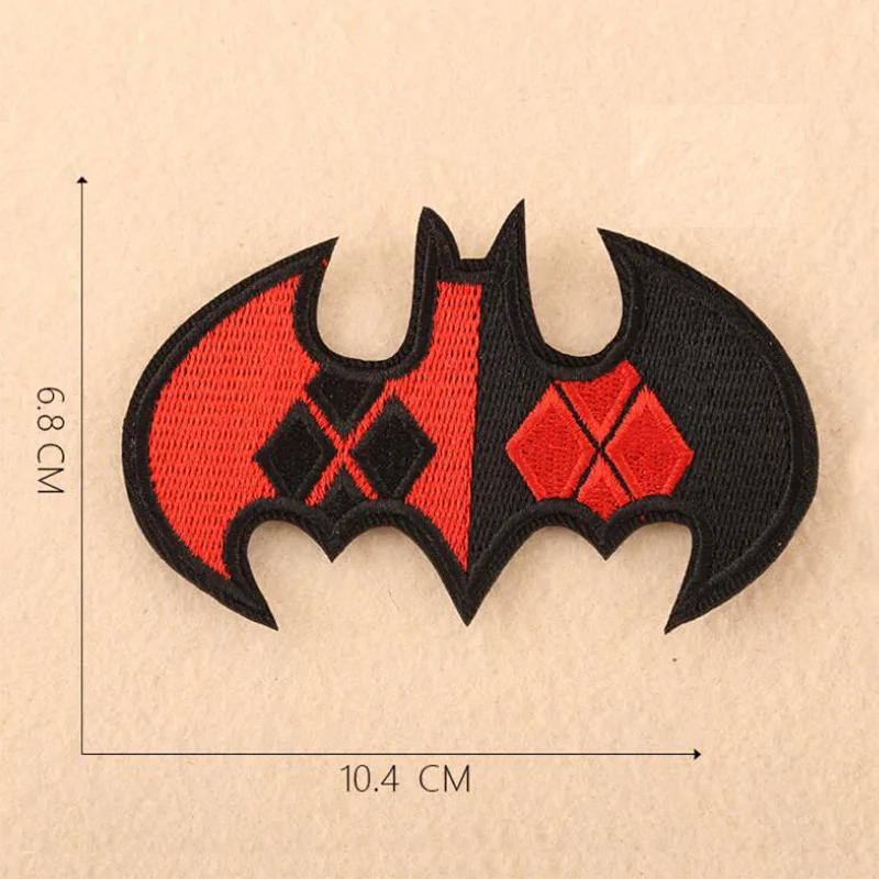 Большой размер Бэтмен Вышивка Патчи(Размер: 6,8*10,4 см) супергерой для одежды патч аппликация «сделай сам» аксессуар патчи Одежда Декор