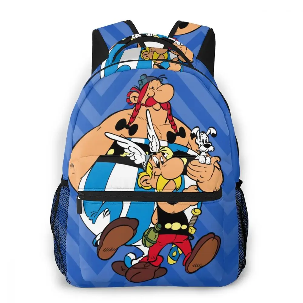 

Asterix And Obelix Backpack for Girls Boys Travel RucksackBackpacks for Teenage school bag