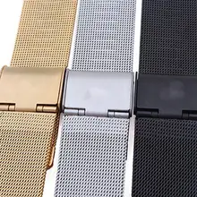 Ремешок для мужских часов, ремешок из нержавеющей стали, ремешок для мужчин с Т-образным ремешком, 18 мм, 20 мм, 22 мм, 24 мм, сетчатый ремешок для мужских часов