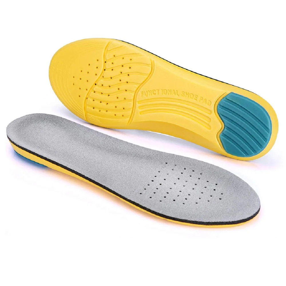 

2019 Sport Insoles Memory Foam Sweat Absorption Pads Running Sport Shoe Inserts Breathable Foot Care Men Women Size 35-45 Unisex