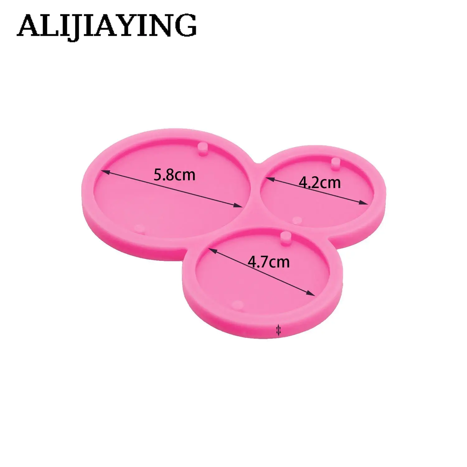 DY1303 Glossy Circle Epoxy Resin Silicone Molds DIY Handmade Charms Mold,  Crafts Art Keychain Round Molds, Chocolate Cake