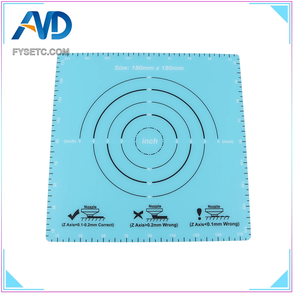 

180x180mm Frosted Hot Bed Sticker Heatedbed Surface Sticker Build Sheet Build Plate For SOOWAY SW-200 Mini S200 3D Printer