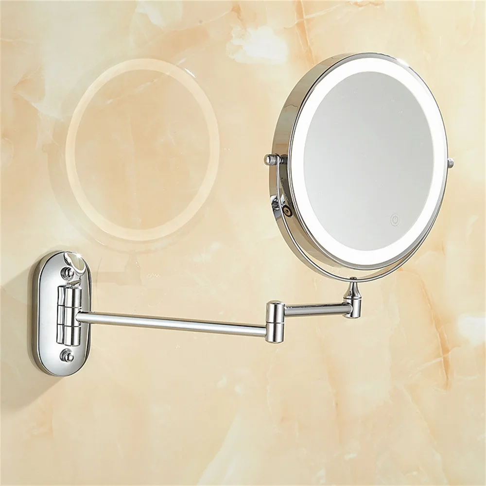 Preise 8 zoll Schlafzimmer oder Bad Wand Montiert Make Up Spiegel, 1X   10X Vergrößerungs Doppel Spiegel, touch Taste Einstellbar LED Licht