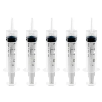 

New Sterile Reusable 60ML Plastic Medical Syringe For Hydroponics Measuring