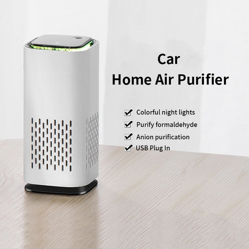 

Home Car Air Purifier Cleaner Negative Ion USB Mini Household Vehicle Air Cleaner Purifier Remove Formaldehyde Car Accessories