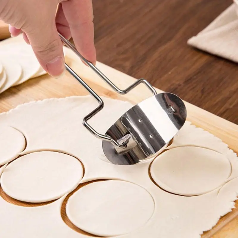 Нержавеющая сталь круг клецки плесень экологичный ролик спагетти тесто прижимной Инструмент для приготовления лапши резак обёртки кожи дома паста