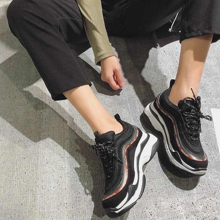 

New Style Korean-style Ulzzang Athletic Shoes Female Spring New Style INS Super Fire Students Platform Shoes