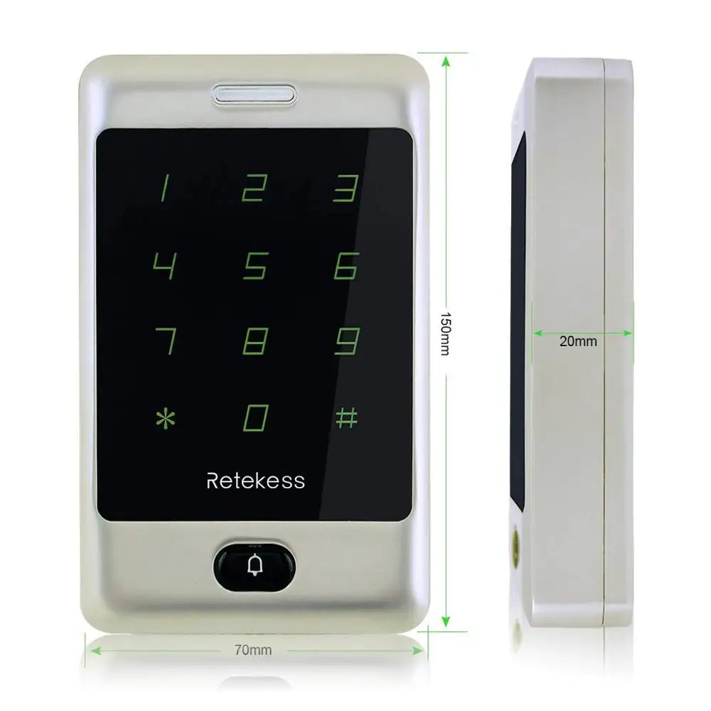 Retekess 2 шт. T AC01 RFID Контроль доступа сенсорная клавиатура система контроля допуска