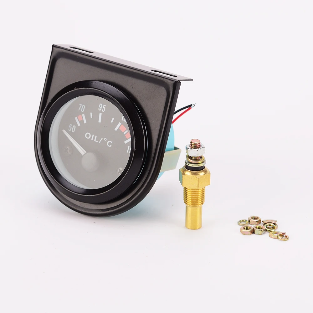 52mm 12V 50-150 °C Digital Analog Electric Oil Temp Gauge Indicator Tachometer Detector Car Motorcycle