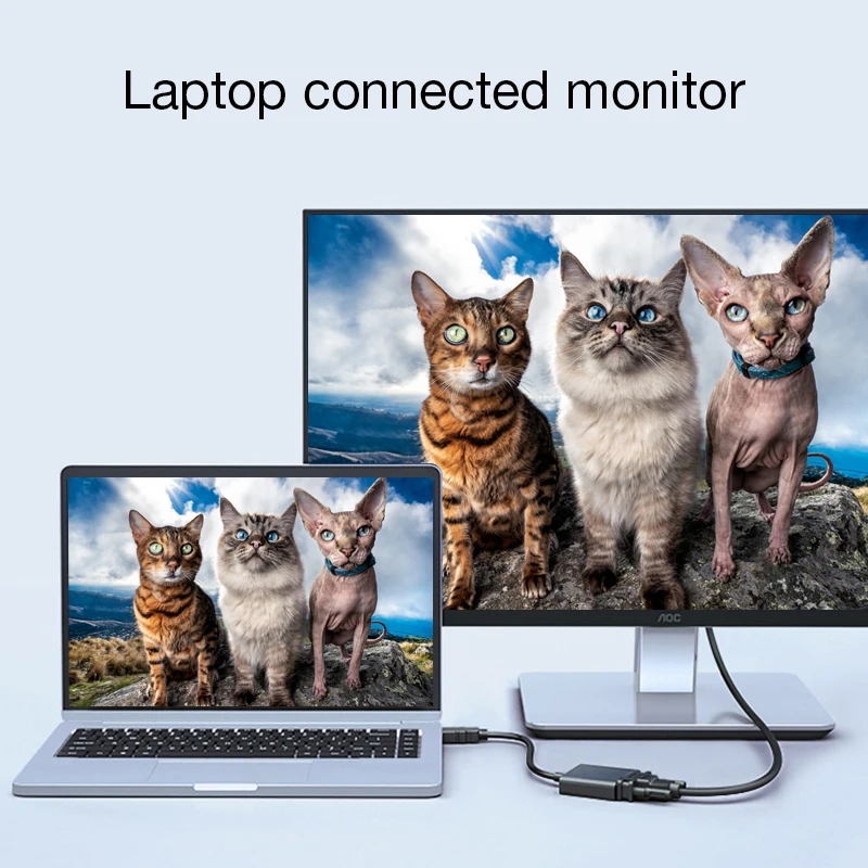 Адаптер DZLST HDMI в VGA 1080P штекер Женский конвертер цифро аналоговый для ноутбука HDTV